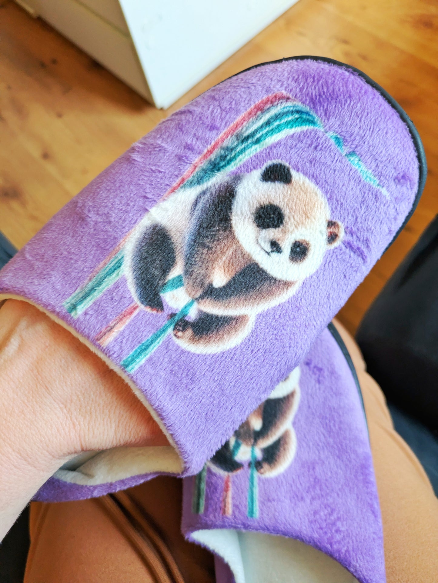 Aerial Silk Cute Panda Slippers