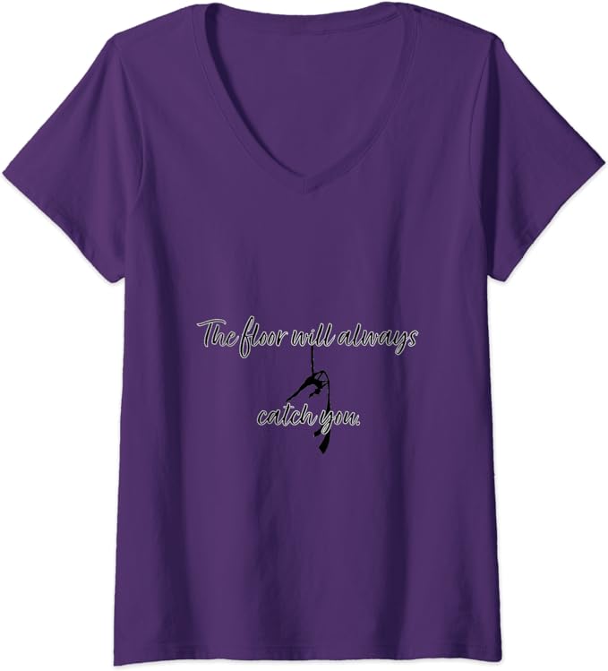 Funny Aerial Silk Skills V-Neck T-Shirt