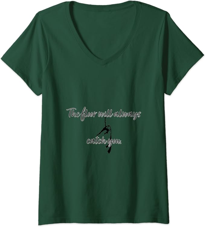 Funny Aerial Silk Skills V-Neck T-Shirt