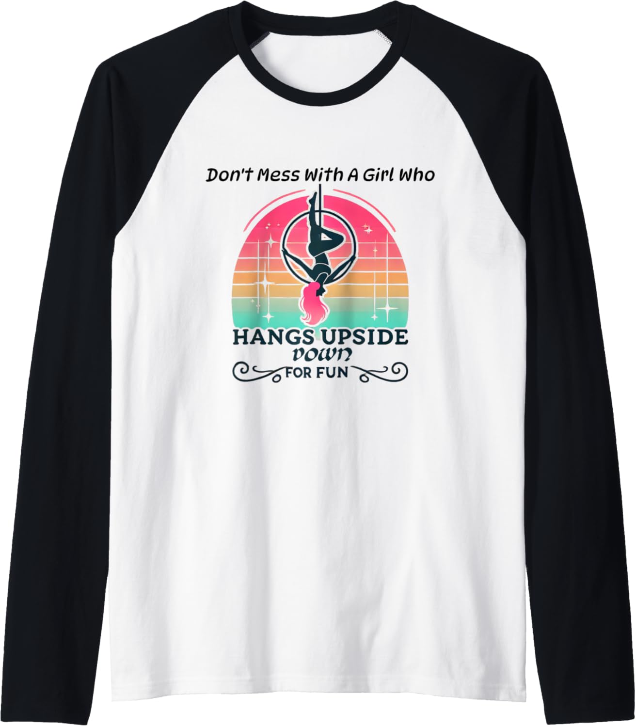 Aerial Lyra Hoop Raglan Baseball Tee