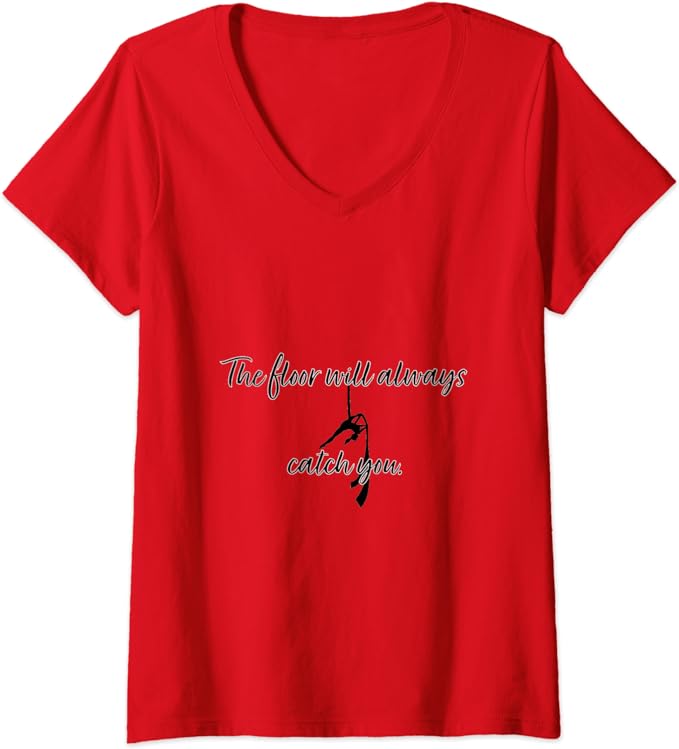 Funny Aerial Silk Skills V-Neck T-Shirt