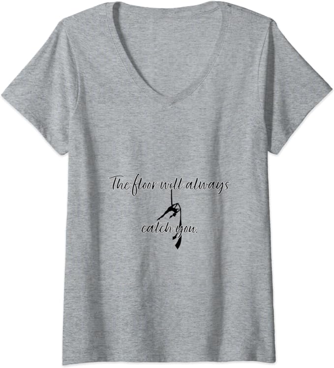 Funny Aerial Silk Skills V-Neck T-Shirt