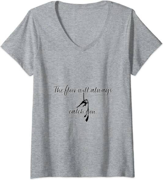 Funny Aerial Silk Skills V-Neck T-Shirt