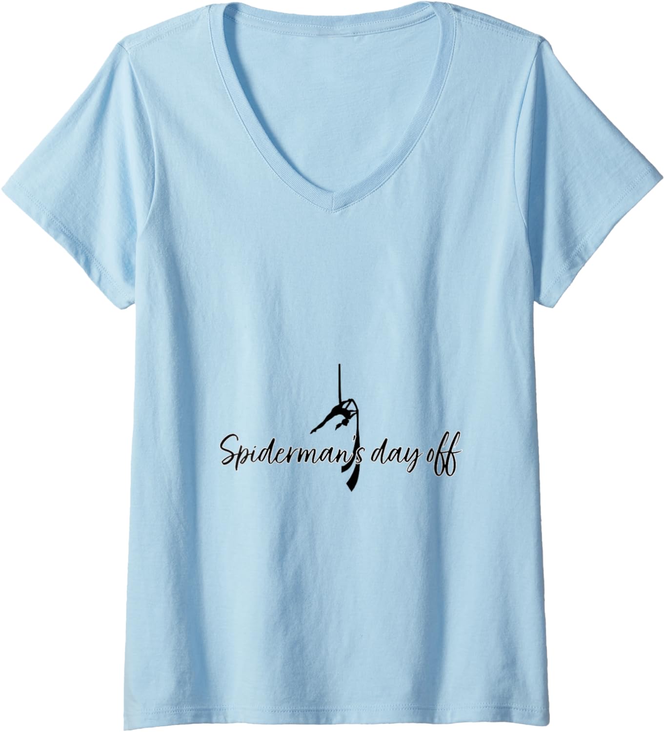 Womens Aerial Silk Arts Funny V-Neck T-Shirt