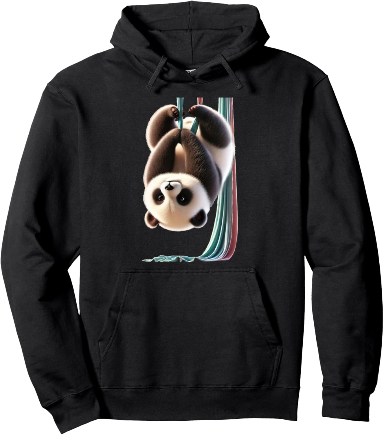 Aerial Panda cute Performing Silks Pullover Hoodie