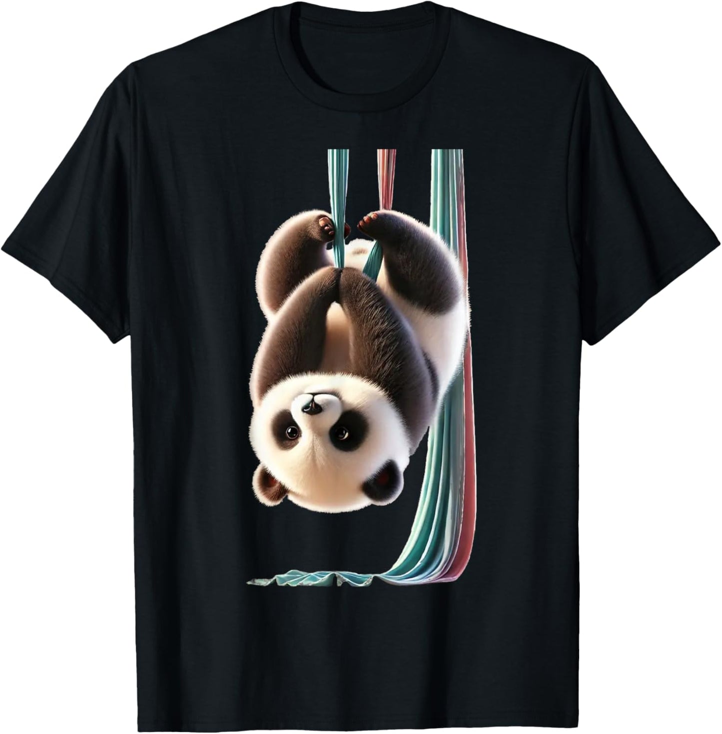Aerial Panda cute Performing Silks T-Shirt