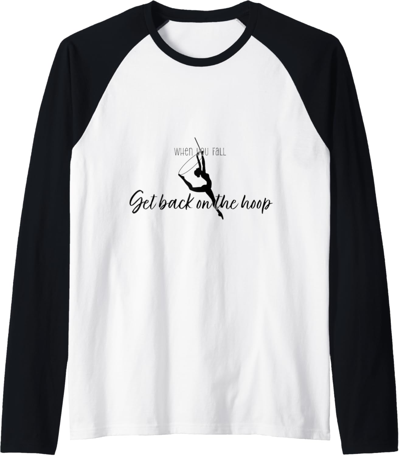 Aerial Lyra Hoop Raglan Baseball Tee