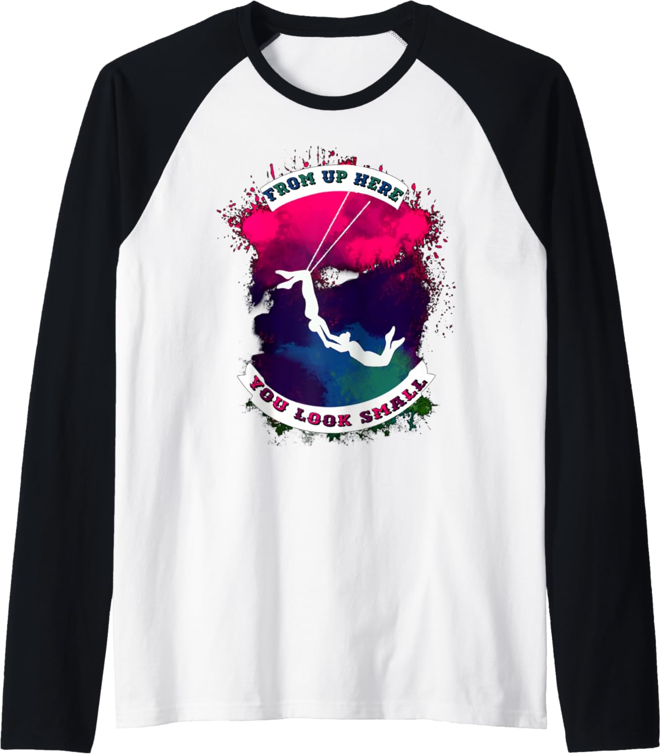 Aerial Trapeze Raglan Baseball Tee