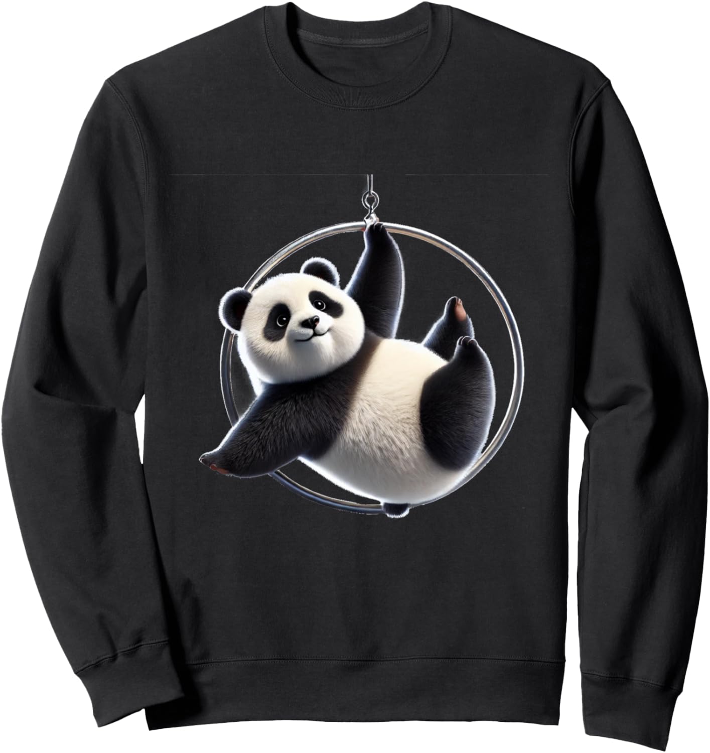 Aerial Lyra Hoop Panda Cute Fun Sweatshirt